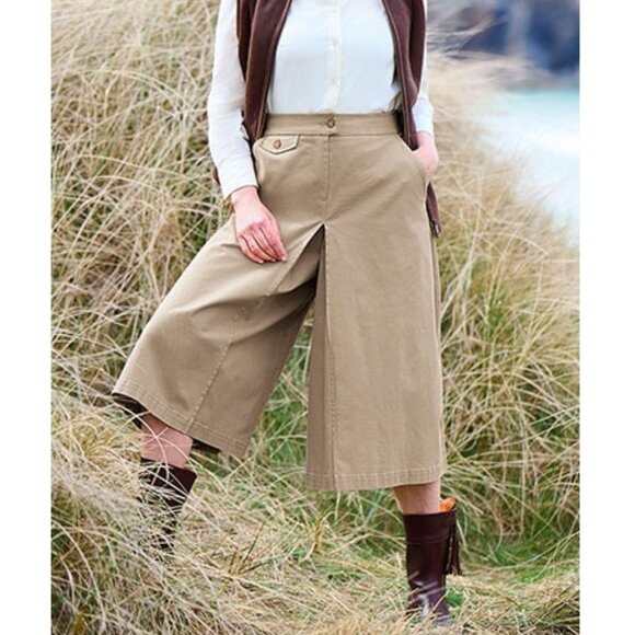 House of Bruar Chino Culottes Wide Leg Trouser NWT Size 18 - Picture 1 of 8